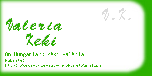 valeria keki business card
